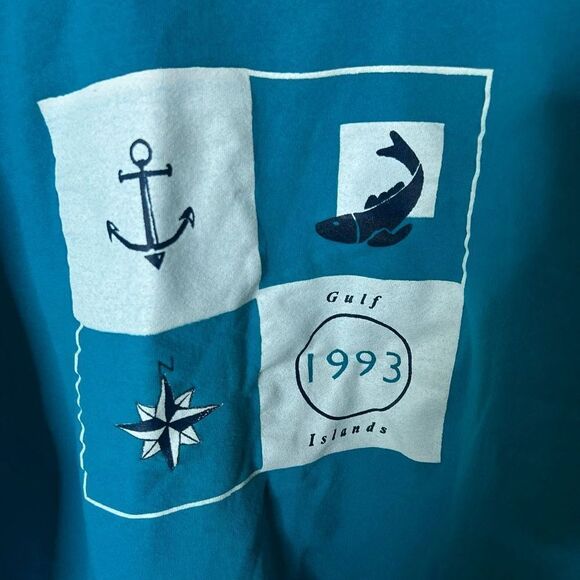 VTG 1993 Gulf Islands Crewneck USA XL - Picture 2 of 4